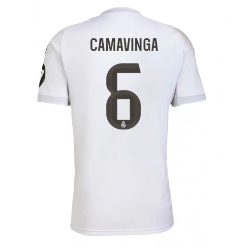 Stroje piłkarskie Real Madrid Eduardo Camavinga #6 Koszulka Podstawowej 2025-26 Krótki Rękaw